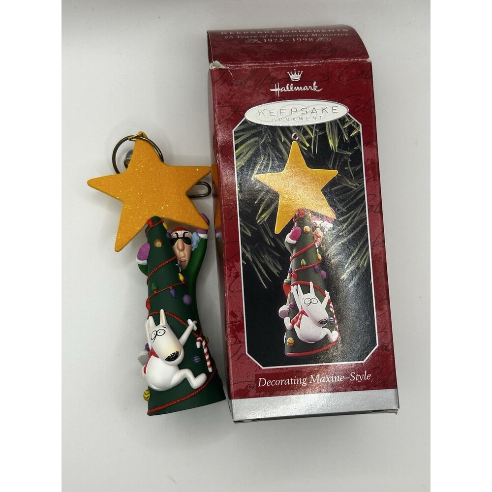 Hallmark Keepsake Ornament Decorating Maxine-Style 1998 Christmas Ornament w Box